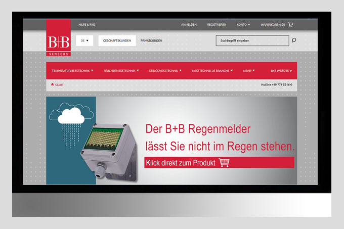 Neuer Onlineshop - B+B Thermo-Technik Donaueschingen